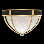 Mirage Ceiling Flush Light - Gold Leaf / White Swirl