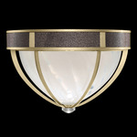 Mirage Ceiling Flush Light - Soft Gold Leaf / White Swirl