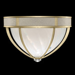 Mirage Ceiling Flush Light - Soft Gold Leaf / White Swirl