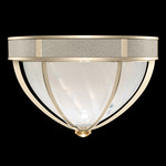 Mirage Ceiling Flush Light - Champagne / White Swirl