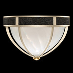 Mirage Ceiling Flush Light - Champagne / White Swirl
