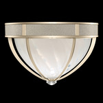 Mirage Ceiling Flush Light - Champagne / White Swirl