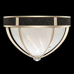 Mirage Ceiling Flush Light - Champagne / White Swirl