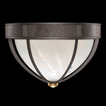 Mirage Ceiling Flush Light - Midnight Steel / White Swirl