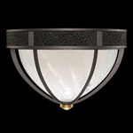 Mirage Ceiling Flush Light - Midnight Steel / White Swirl