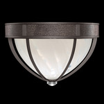 Mirage Ceiling Flush Light - Midnight Steel / White Swirl
