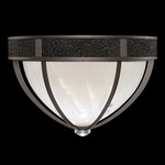 Mirage Ceiling Flush Light - Midnight Steel / White Swirl