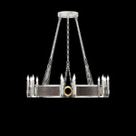 Mirage Chandelier - Silver Leaf