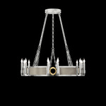 Mirage Chandelier - Silver Leaf