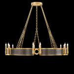 Mirage Chandelier - Gold Leaf