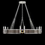 Mirage Chandelier - Silver Leaf