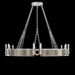 Mirage Chandelier - Silver Leaf