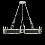 Mirage Chandelier - Silver Leaf