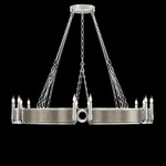 Mirage Chandelier - Silver Leaf