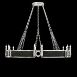 Mirage Chandelier - Silver Leaf