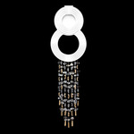 Capri 952250 Wall Sconce - White Gloss Lacquer / Crystal