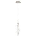 Icefall Pendant - Beige Silver / Clear