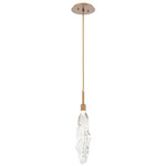 Icefall Pendant - Novel Brass / Clear
