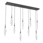 Icefall Linear Multi-Light Pendant - Matte Black / Clear