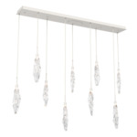 Icefall Linear Multi-Light Pendant - Salt White / Clear