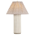 Crestwood Gathered Tapered Table Lamp - Ivory / Multicolor