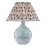 Kearny Gathered Tapered Table Lamp - Blue / Multicolor