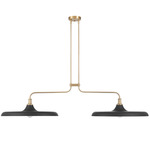 Moriso Chandelier - Modern Brass / Matte Black