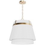 Ada Lee Pendant - Alturas Gold / White Linen
