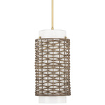 Laila Pendant - Luxe Gold / Cased White
