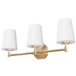 Nolita Bathroom Vanity Light - Alturas Gold / Cased White