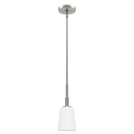 Nolita Pendant - Brushed Nickel / Cased White