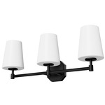 Nolita Bathroom Vanity Light - Matte Black / Cased White