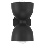 Erling Double Wall Sconce - Matte Black