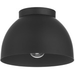 Erling Semi Flush Ceiling Light - Matte Black