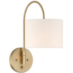 Horizon Wall Sconce - Alturas Gold / White Linen