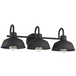 Mill Valley Bathroom Vanity Light - Matte Black / Matte Black