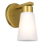 Stamos Wall Sconce - Brushed Gold / Satin Etched
