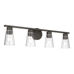 Stamos Bathroom Vanity Light - Olde Bronze / Clear
