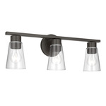 Stamos Bathroom Vanity Light - Olde Bronze / Clear