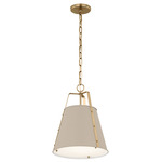 Etcher Pendant - Champagne Bronze / Greige
