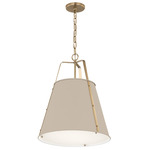 Etcher Pendant - Champagne Bronze / Greige