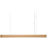 I-Club Slim Linear Pendant - Matte Nickel / Natural Beech