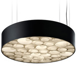 Spiro Pendant - Matte Black / Ivory White