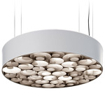Spiro Pendant - Matte White / Grey