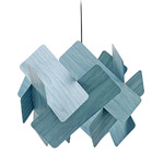 Escape Pendant - Nickel / Sea Blue