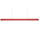 I-Line Linear Pendant - Matte Black / Red