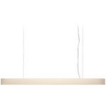 I-Club Slim Linear Pendant - Matte Nickel / Ivory White