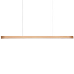 I-Line Linear Pendant - Matte Black / Natural Beech