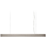 I-Club Slim Linear Pendant - Matte Nickel / Grey