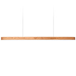 I-Line Linear Pendant - Matte Black / Natural Cherry